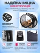 Сумка переноска для кота кошки котят собаки домашних животных до 8 кг прозрачная с ремешком на плечо кошачьи сумки для переноски котов кошек собак котенка черная 42x28x32 см (002155) - изображение 4