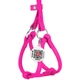 Круглая кожаная шлея WAUDOG Glamour N1 с поводком для кошек и мелких собак 105 см 6 мм Розовая (34017) - изображение 2
