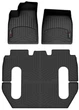 Килимки Weathertech Black для Tesla Model X (mkI) 2021→ (6 місць)(1-2-3 ряд) (WT 4416821-4416822) - изображение 1