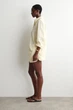 Жіночі шорти COS Layered Drawstring Cotton-Poplin Shorts Yellow / Striped 34 (1341866002) - изображение 3