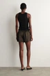 Шорти COS Satin Track Shorts Brown Жіночі 34 (1329741003) - изображение 4