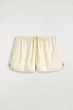 Жіночі шорти COS Layered Drawstring Cotton-Poplin Shorts Yellow / Striped 34 (1341866002) - изображение 5
