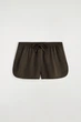 Шорти COS Satin Track Shorts Brown Жіночі 34 (1329741003) - изображение 9