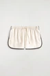 Жіночі шорти COS Contrast-Piped Satin Track Shorts Ivory / Burgundy 36 (1329741001) - изображение 5