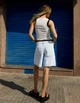 Жіночі шорти бермуди Bershka Baggy denim Bermuda shorts Light Blue 36 (0941/220/428) - изображение 2