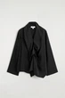 Блуза жіноча COS ruffled draped blouse 1326240002 Eur 36 Чорний - изображение 7