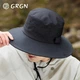 Солнцезащитная шляпа GRGN для мужчин, шляпа с солнцезащитным козырьком, рыбацкая шляпа, шляпа для рыбалки, походная кепка, солнцезащитная шляпа, шляпа для защиты от УФ-излучения на открытом воздухе. - изображение 7