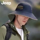 Мужская солнцезащитная шляпа JEEP, летняя защитная маска для лица от солнца для активного отдыха, походная шляпа с широкими полями и защитой шеи, цвет «каменный серый». - изображение 8