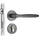 Замок IGear Split Lock, внутренняя дверь спальни, шумопоглощающая, дверная ручка в американском стиле из массива дерева для ванной и туалета, цвет «оружейная сталь». - изображение 3