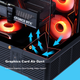 Игровой компьютерный корпус SAMA Jingjie Lite Black ATX Seaside View с модульной конструкцией / звукоизолирующей системой / разъемом для материнской платы сзади / двумя местами для водяного охлаждения 360 мм / разъемом Type-C - изображение 8