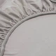 Простыня на резинке Home Line Полуторная 90 x 200 x 20 см Кулир Бежево-серая (202497 HL) - изображение 2