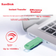 Мобільний флеш-накопичувач SanDisk 64 ГБ Type-C USB 3.2 DDC3 зеленого кольору, швидкість читання до 300 МБ/с, автоматичне резервне копіювання, подвійне використання для телефону та комп'ютера, флеш-накопичувач великої ємності з двома інтерфейсами - зображення 7