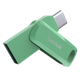Мобільний флеш-накопичувач SanDisk 64 ГБ Type-C USB 3.2 DDC3 зеленого кольору, швидкість читання до 300 МБ/с, автоматичне резервне копіювання, подвійне використання для телефону та комп'ютера, флеш-накопичувач великої ємності з двома інтерфейсами - зображення 10