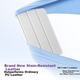Чохол Shanmo для iPad Mini 6 та 7 2021-2024 з відділенням для стилуса, акриловий прозорий із захистом від згинання, сірий - зображення 11