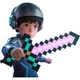 Игрушечный меч Martin Brothers Minecraft Pixel MC «Семицветный алмазный меч», светящийся меч, игрушка для снятия стресса, подарок на день рождения для мальчиков и девочек. - изображение 2