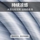 Охлаждающий коврик Huanggulin Striped A-Class Ice Silk Cooling Mat, комплект из трех предметов, двуспальный, роскошный серый, размер 150*200 см, в виде простыни [можно стирать в машине] - изображение 3