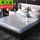 Охлаждающий коврик Huanggulin Striped A-Class Ice Silk Cooling Mat, комплект из трех предметов, двуспальный, роскошный серый, размер 150*200 см, в виде простыни [можно стирать в машине] - изображение 4