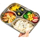 Ланч-бокс Maxcook MCFT9323 зі сталі 316L з 5 відділеннями та кришкою - зображення 1