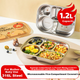 Ланч-бокс Maxcook MCFT9323 зі сталі 316L з 5 відділеннями та кришкою - зображення 11