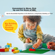 Конструктор LEGO, зеленая базовая пластина 10460, игрушка для мальчиков и девочек, подарок на день рождения ребенка, крупные кубики. - изображение 5