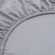 Простыня на резинке Home Line Полуторная 90 x 200 x 20 см Кулир Серая (202472 HL) - изображение 2