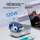 Зарядная станция ORICO DUK-10P 120 Вт на 10 USB-портов с подставкой для телефонов и iPad - изображение 7