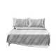Коврик Luolai Home Textiles Simple Elegance класса А, из углеродного волокна, цвет ледяной шелк, комплект из трех предметов, полосатый серый, 180*200 - изображение 4