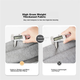 Шторка для душу Mercury Home Textiles, стійка до цвілі, складана, магнітна, водонепроникна, що розділяє суху та вологу зони, одна панель - зображення 7