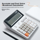 Популярный товар от M&G Stationery: Компьютерный калькулятор с 12-разрядным сенсорным экраном, финансовый и бухгалтерский калькулятор, белый, ADG981B4 - изображение 6