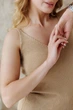Женская вязаная майка ART KNIT бежевая, M 045644 - изображение 7