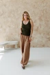 Женская вязаная майка ART KNIT оливка, M 045635 - изображение 11