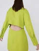 Сукня-сорочка з вирізом на спині салатова Zara розмір S - зображення 2