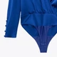 Боді з V-подібним вирізом на запах кольору електрик Zara розмір М - изображение 6