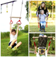 Качели трапеция до 100 кг для детей гимнастическая перекладина 2 в 1 Kruzzel LS-2934 - изображение 3