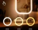 Зеркало косметическое настольное с LED-подсветкой, сенсорным управлением, 3 режимами освещения - изображение 4
