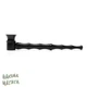 Трубка для курения Bamboo 13см длинная алюминиевая Black + Подарок — Набор сеток - изображение 3