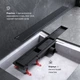 Трап для душу лінійний AM.PM Primeflow Cut Gradient 600 мм, універсальний затвор, чорний (W02SC-P11-060-01BM) - зображення 4
