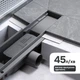 Трап для душу лінійний AM.PM Primeflow Cut Gradient 500 мм, універсальний затвор, хром (W02SC-P11-050-01SB) - зображення 6