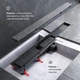 Трап для душа линейный AM.PM Primeflow Tile 700 мм, универсальный затвор, черный (W02SC-U11-070-04BM) - изображение 4