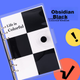 Блокнот Never Lehuoben 2.0 Aesthetic с отрывными листами, прозрачный, удобный в использовании, формат A5, высококачественный, для самостоятельного оформления, цвет «Обсидиановый черный». - изображение 4