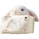 Салфетки Babycare Bunny детские из чистого хлопка сухие и влажные, 70 листов x 4 упаковки - изображение 1