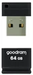 Флеш накопитель USB 64Gb Goodram UPI2, Black, USB 2.0 (UPI2-0640K0R11) - изображение 2