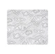 Килимок для миші 450х400х5 мм. White Contour, белый с линиями, из ткани и резины, Control-поверхность, прошитые края - изображение 1