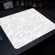 Килимок для миші 450х400х5 мм. White Contour, белый с линиями, из ткани и резины, Control-поверхность, прошитые края - изображение 2