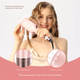 Плойка для завивки волосся з подвійним барабаном 32 мм Parwin Pro Beauty | Рожева - изображение 3