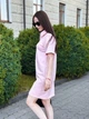Женское платье поло свободного кроя, розовое, размер XL/2XL - изображение 2