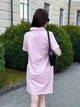 Женское платье поло свободного кроя, розовое, размер XL/2XL - изображение 3