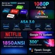 Дневной смарт проектор для фильмов 1850 ANSI Caiwei A9G Google TV Linux OS Wi-Fi Bluetooth Full HD 1080P поддержка 4K портативный LED мощный видеопроектор домашний кинотеатр для дома офиса презентаций телефона смартфона HDMI USB белый - изображение 4
