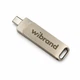 Портативный SSD Wibrand Wolf 2TB USB 3.2 Gen 2 Type-C/Type-A Серебристый 68x17x9 мм - изображение 5