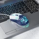 Мышь HOCO GM51 RGB проводная оптическая 122x68x40 мм ABS бело-синяя - изображение 4